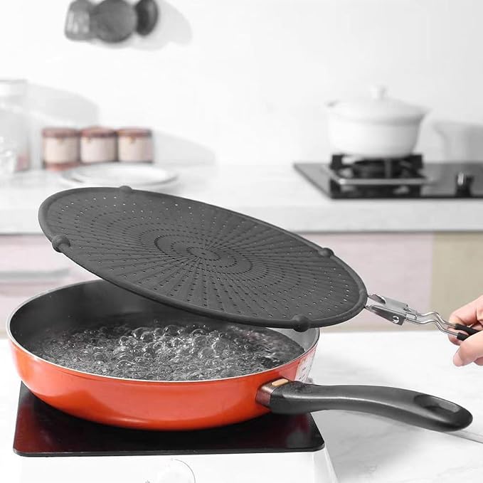 Silicone Splatter Screen for Frying Pan, Heat Resistant Guards for Frying - Image 7