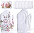 Patelai 12 Pieces Blank Sublimation Oven Mitts Set Include Blank Sublimation by Patelai
