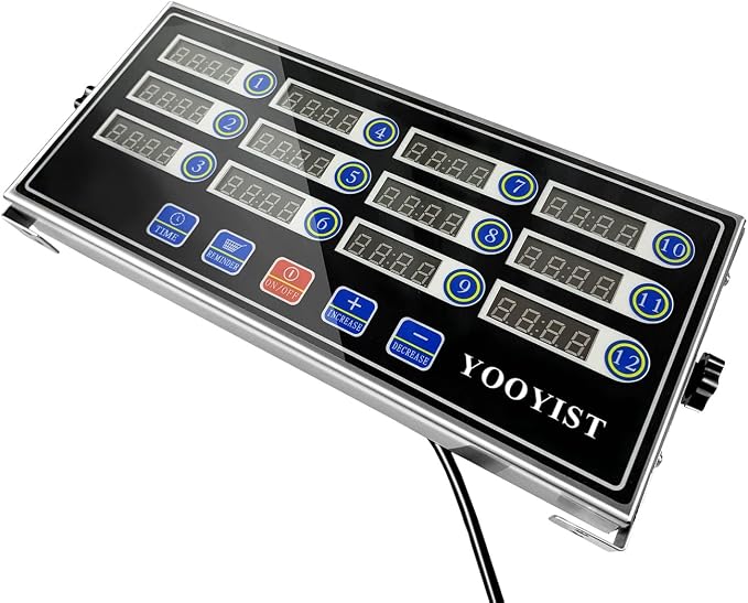 Precision Kitchen Timers for Cooking – 12 Channel Commercial Kitchen Timer - Image 3