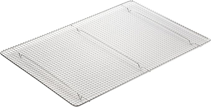 Winco Wire Sheet Pan Grate/Cooling Rack, Stainless Steel, Full Size - Image 3