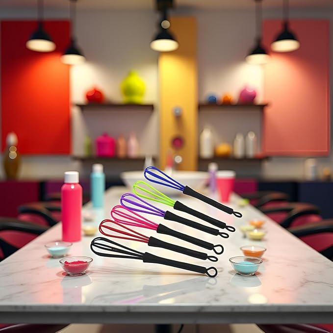 6Pcs Mini Whisks, Plastic Whisk - Image 3