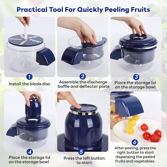 Automatic Grape Peeler Machine, Electric Garlic & Cherry Tomato Peeler Skin - Image 7