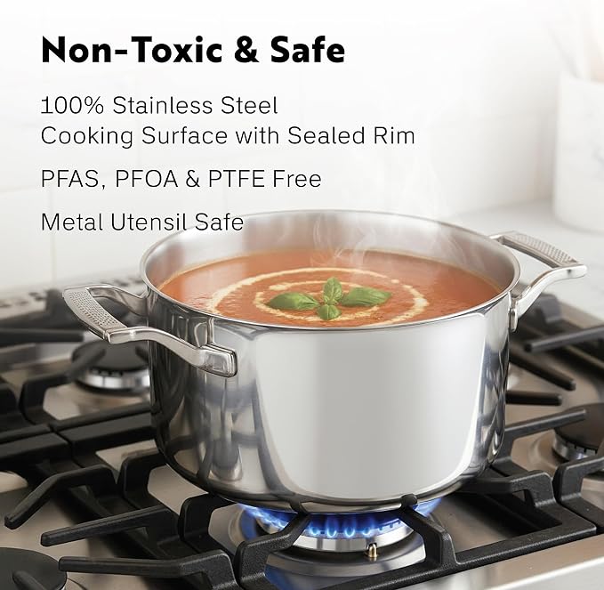 4 Quart Stainless Steel Pot - Image 4