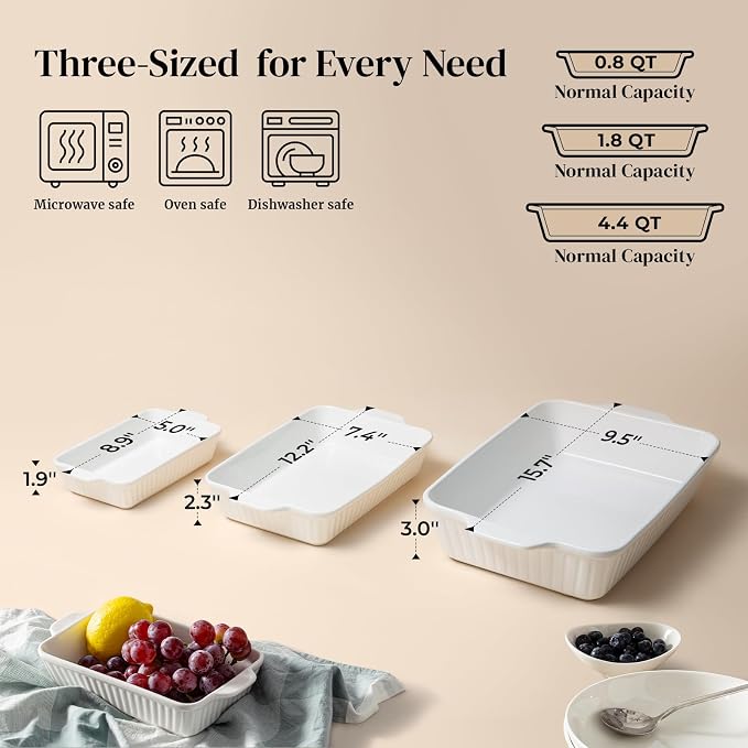 DOWAN Ceramic Baking Dishes - Image 2