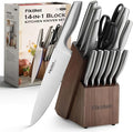FIKSHOT 14 Pieces Knife Block Set German Stainless Steel by FIKSHOTKitchenKnifeSet