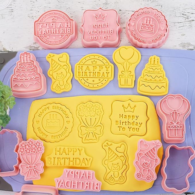 8 Pcs Cookie Cutters Set 3D Holiday Cookie Cutters - Image 4
