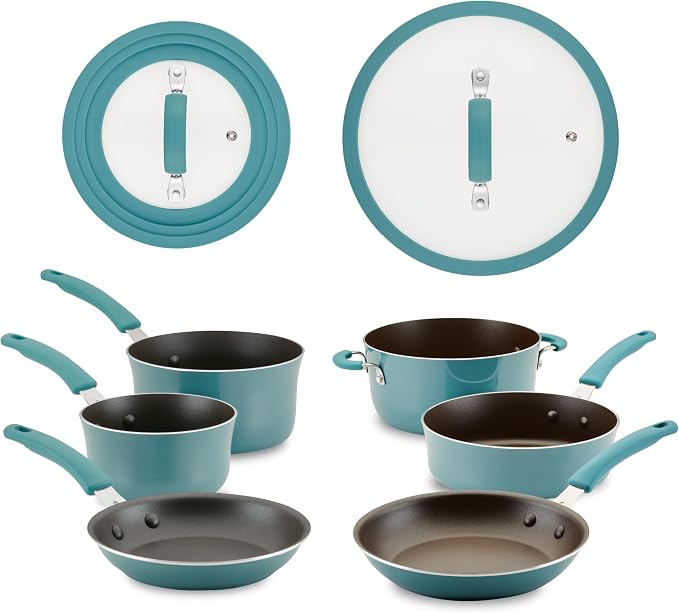 Rachael Ray Cook + Create Nonstick Cookware/Pots and Pan Set, 10 Piece - Image 14