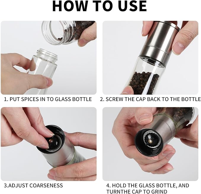 Salt and Pepper Grinder Set of 2 - Image 3