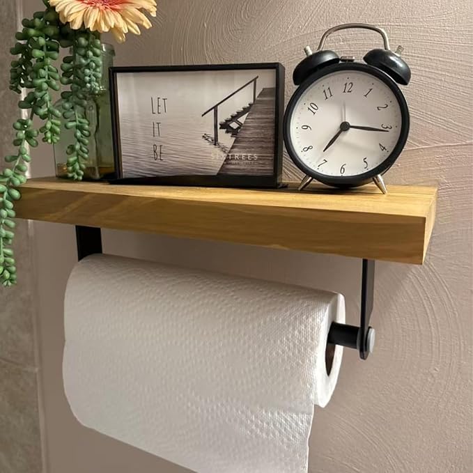 Aheucndg Under Cabinet Paper Towel Holder, Self Adhesive Wall Mount Paper Towel - Image 2