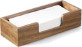 Paper Towel Dispenser Countertop, Acacia Wood Folded Paper Hand Towel Holder by Unknown