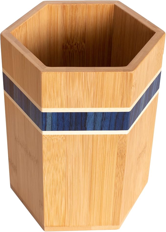 Totally Bamboo Baltique Malta Collection Kitchen Utensil Holder, Large Cooking - Image 4