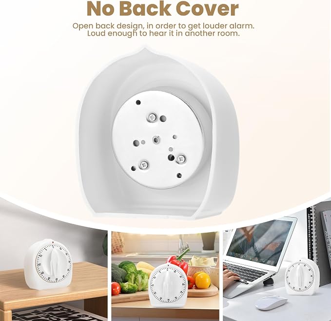Kitchen Timers for Cooking, 60 Minute Wind Up - Image 6