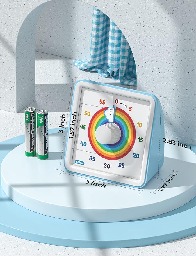 LIORQUE 60 Minute Visual Timer for Kids, Visual Countdown Timer for Classroom - Image 6