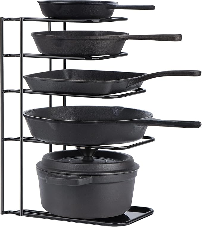 Toplife Heavy Duty Pan Organizer, 5 Tier Pot and Pan Organizer Rack by Toplife