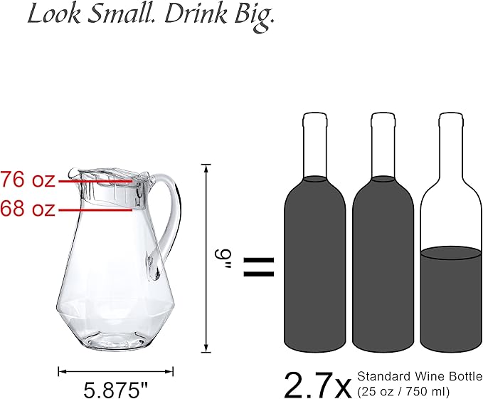 Amazing Abby - Sparkly - Plastic Pitcher, Fridge Jug, Shatter-Proof, and More - Image 6
