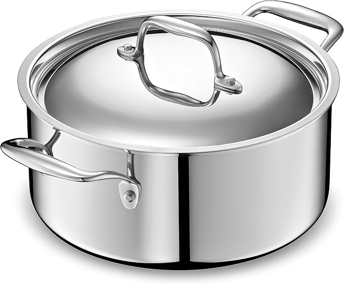 LEGEND COOKWARE 5-Ply Stainless Steel 5-Quart Dutch Oven by LEGENDCOOKWARE