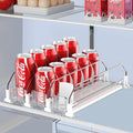IBORING Drink Organizer for Fridge, Self Pushing Fridge Drink Organizer by IBORING