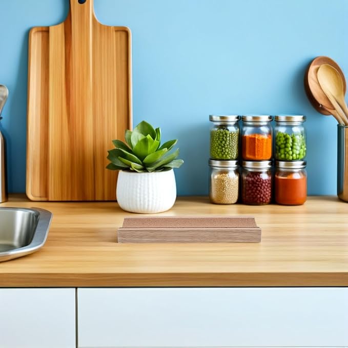 Garneck Wood Rolling Pin Holder Compact Storage Organizer - Image 9