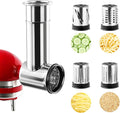 KITOART Stainless Steel Slicer Shredder & Cheese Grater Attachment by KITOART