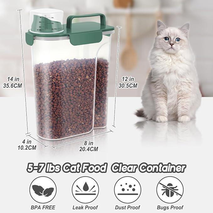 LEAWALK 5-7lbs Cat Dog Storage Container Portable - Image 3