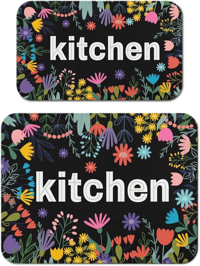 Dish Drying Mat for Kitchen Counter 2 Pack by Unknown