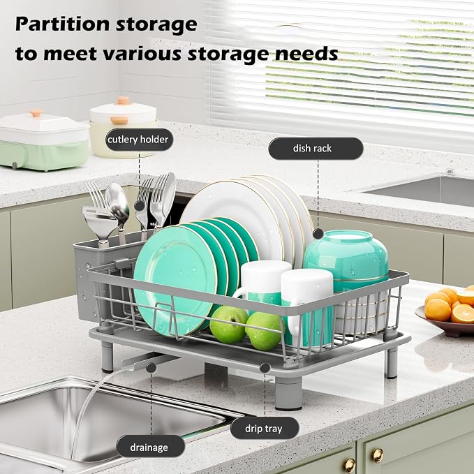 Small Dish Drying Rack, Space Saving Dish Racks - Image 3