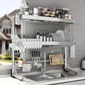 Over The Sink Dish Drainer Drying Rack 3 Tier, Full Stainless Steel Dish Drying by CUISIBOT