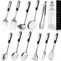Stainless Steel Kitchen Utensil Set – Premium Thickened Cooking Utensils Set by JULIPRO