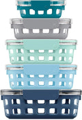Ello Duraglass Mixed Meal Prep Sets Leak-Proof Glass Food Storage Containers by Ello