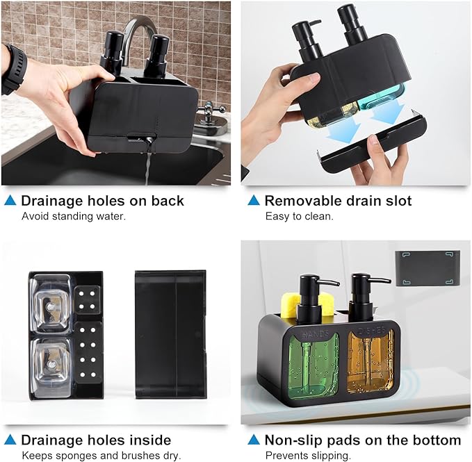 Kitchen Soap Dispenser Set, - Image 5