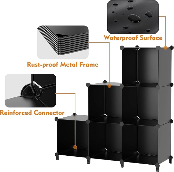 HOMIDEC Closet Organizers and Storage, 16 Cube Storage Organizer, Closet - Image 6