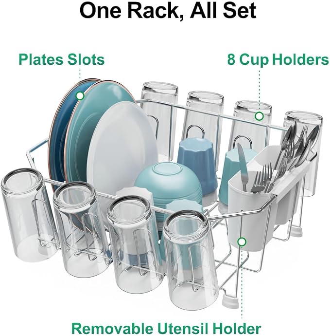 GSlife Small in Sink Dish Drying Rack - Image 4