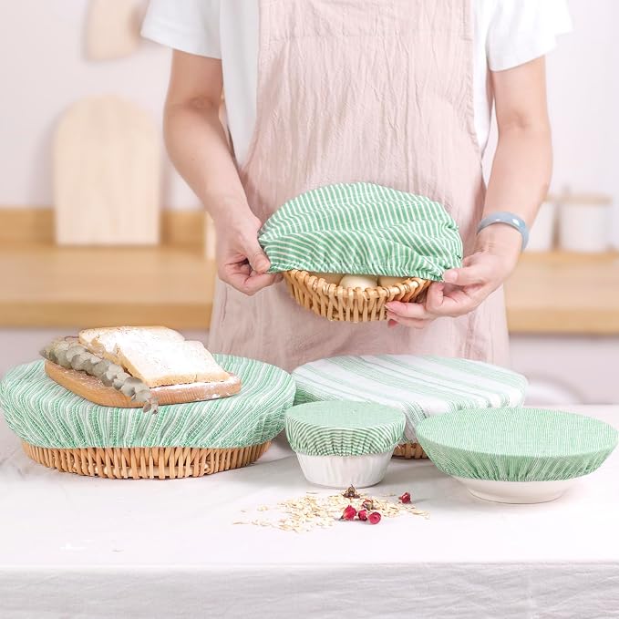 Reusable Bowl Covers, 5 Size Stretch Cloth Bowl Covers - Image 4
