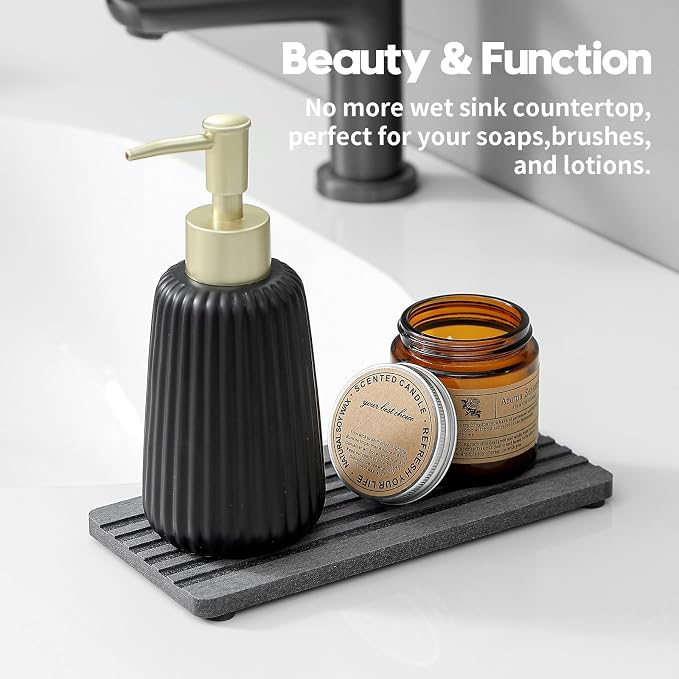 Razborci 2PCS Diatomite Quick Stone Drying Tray Mat - Image 2
