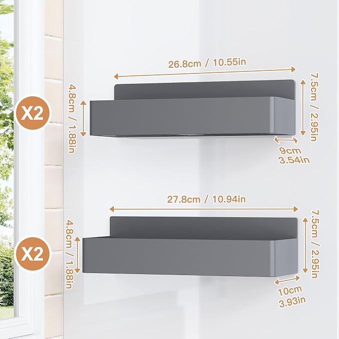 Mystozer Magnetic Spice Rack for Refrigerator, Kitchen Organizer and Storage - Image 2