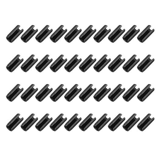 MECCANIXITY 120Pcs Slotted Split Roll Pins 4/25 Inch Dia. 3/10 Inch Length 65Mn by MECCANIXITY