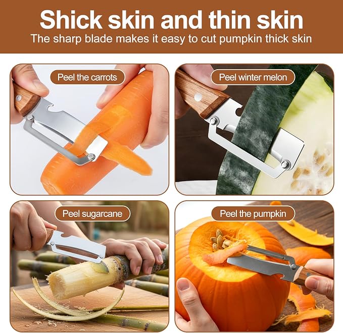 Multi-Functional Kitchen Vegetable Peeler: Ergonomic Handle, - Image 2