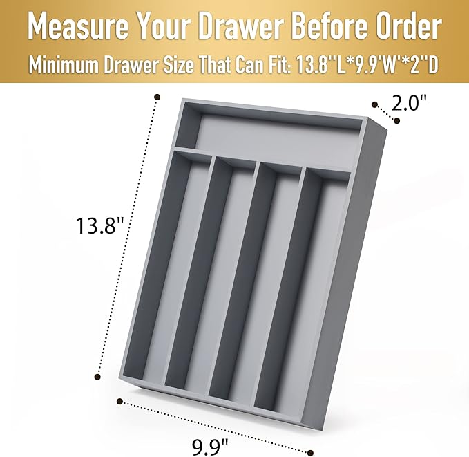 Besilord Bamboo Silverware Holder - Image 2