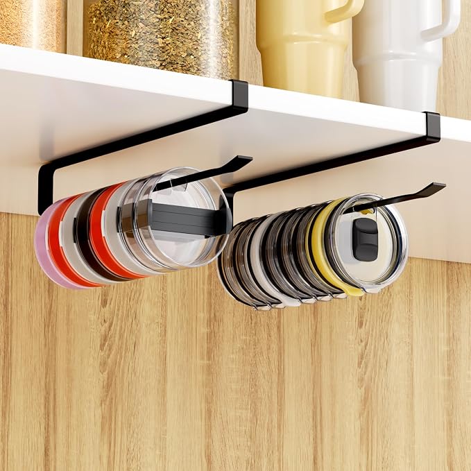 Quehun 2 PCS Tumbler Lid Organizers, Ample Lid Capacity Up to 30 Lids, No by QUEHUN