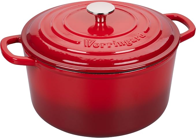 VORRINGARD Enameled Cast Iron Dutch Oven Pot - Image 5