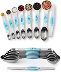 Spring Chef Stainless Steel Magnetic Measuring Spoons Set of 8 by SpringChef