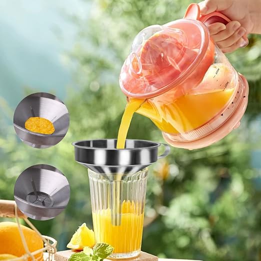 5 in 1 Funnels for Filling Bottles Stainless Steel Small Kitchen Funnel Set for - Image 4