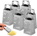 ABOOFAN 6Pcs Mini Box Graters, 4-Sided Stainless Steel Cheese Grater & Zester by ABOOFAN