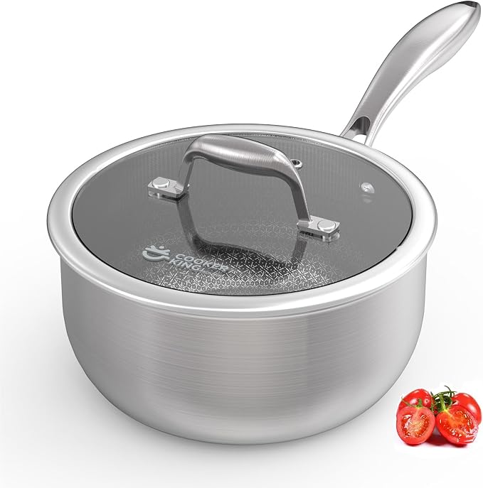 COOKER KING 3 Quart Stainless Steel Saucepan by cookerking