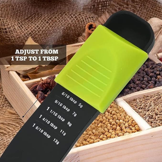 Sliding Adjustable Measuring Spoon – 9-in-1 All-in-One, 1/8 TSP to 1 TBSP - Image 4