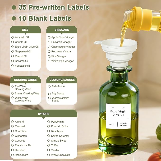 COOLMI Oil Dispenser for Kitchen - 12oz/350ml - Image 8