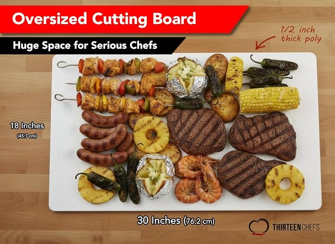 Big 30 x 18 Plastic Cutting Board - Image 2