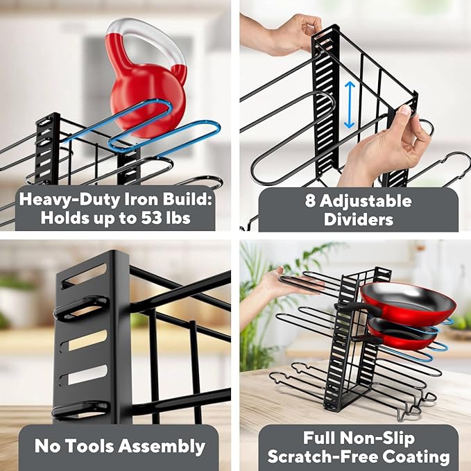 Pots and Pans Organizer Under Cabinet - Image 5