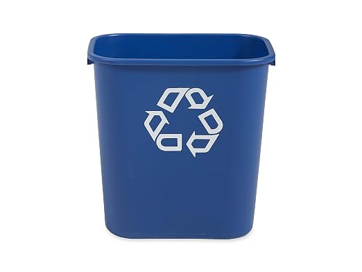 Rubbermaid Commercial Products Deskside Recycling Can, 7-Gallon/28-Quart by RubbermaidCommercialProducts