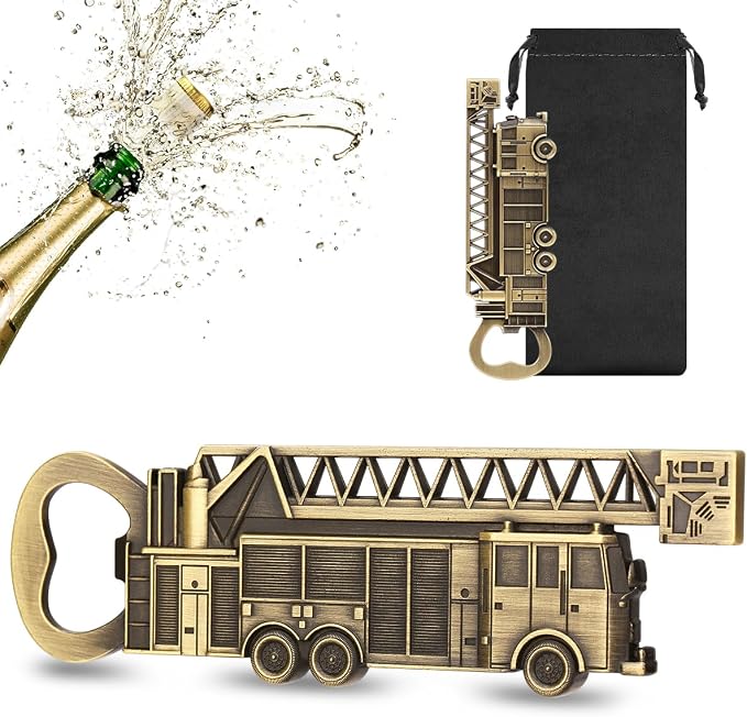 Fire Truck Bottle Opener – Firefighter Gifts by LULLEA